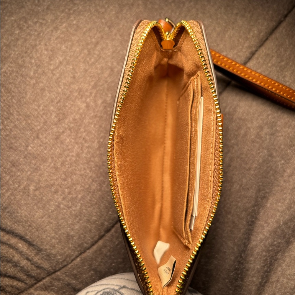 Coach Brown Leather Wallet with Monogram Design - Picture 4 of 7
